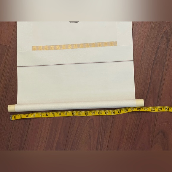 Vintage Hanging scroll Katori Daijingu Shrine with box silk gold XXL - Picture 9 of 12